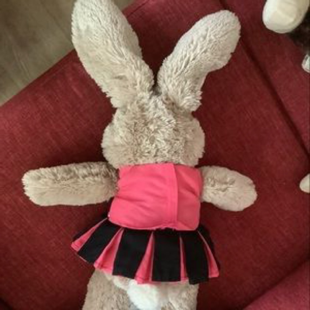 Plush Bunny Cheerleader Stuffed Animal - Tan - Picture 2 of 2